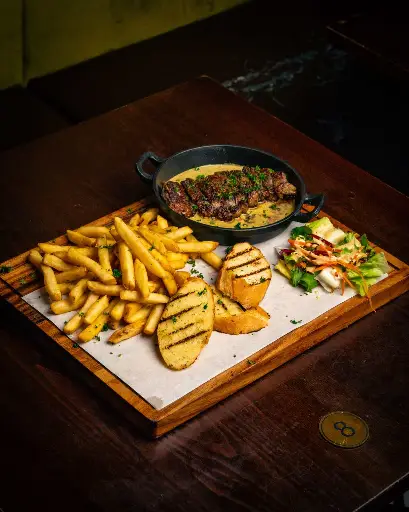 Premium steak cooked to perfection