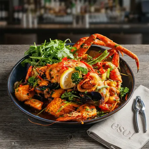 Signature seafood selection at ESQ Resto Lounge